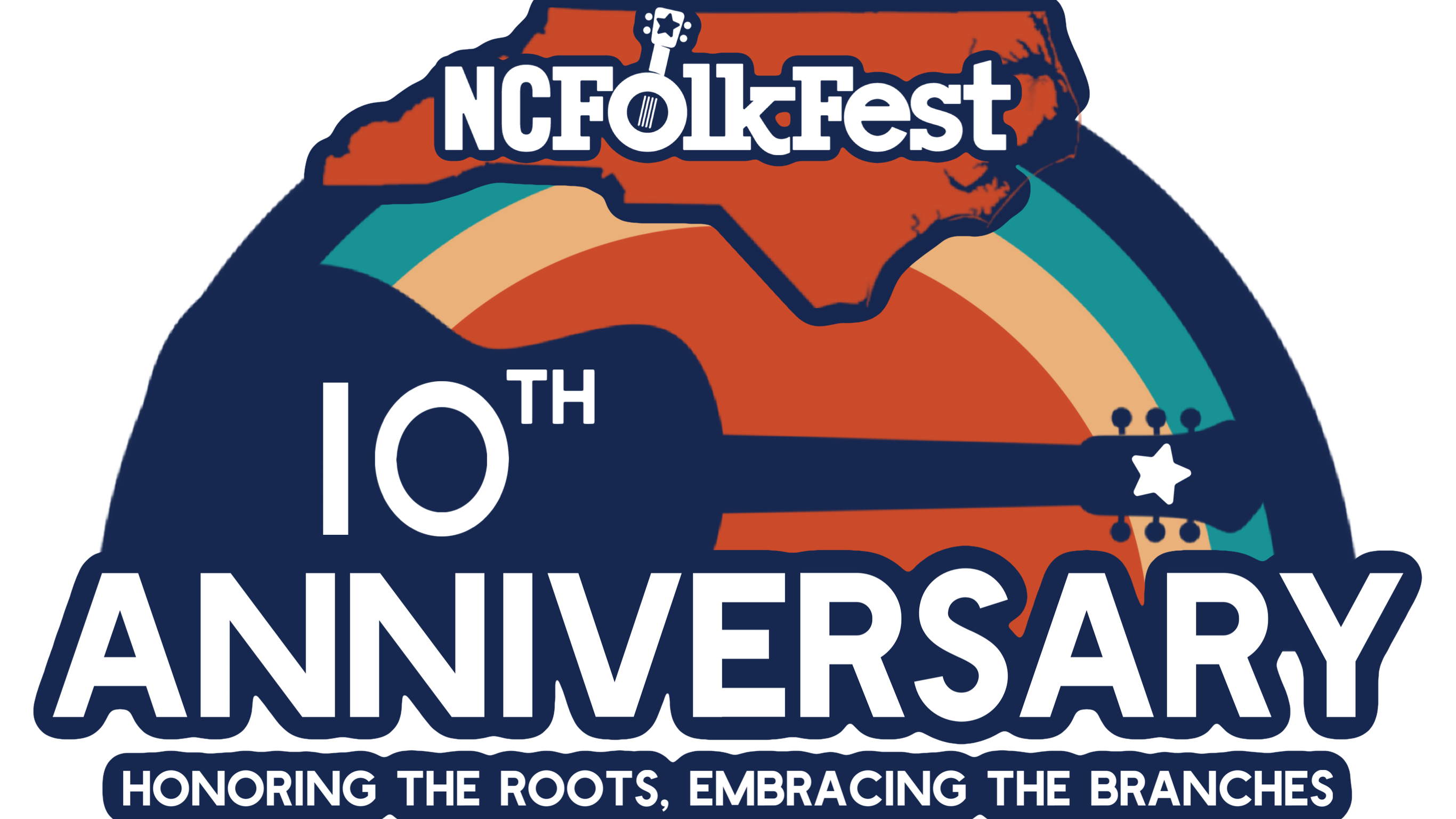 North Carolina Folk Festival 10th Anniversary Logo